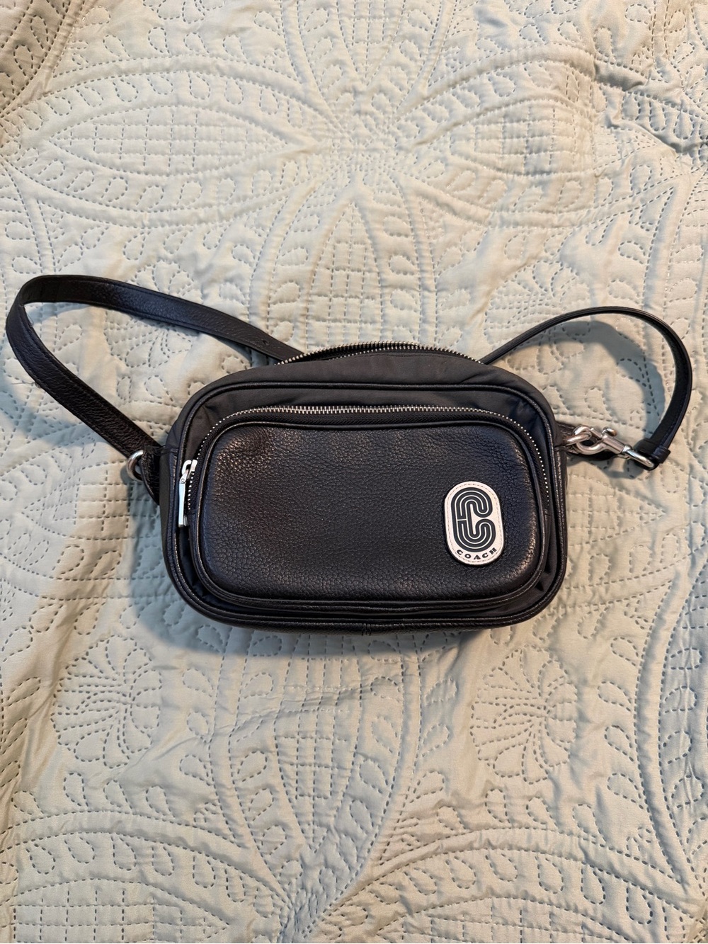 Coach Black Leather Crossbody Bag